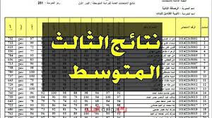 رابط نتائج الثالث متوسط 2025