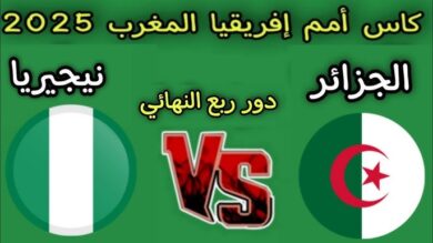 الجزائر ضد نيجيريا في ربع نهائي كأس أمم أفريقيا